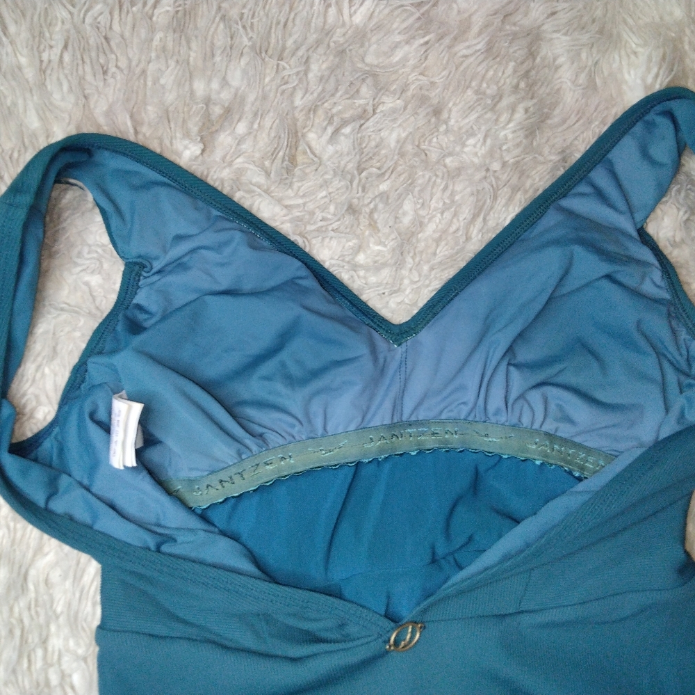 Jantzen Ribbed Tummy Control One-Piece Swimsuit Size 12 - Picture 11 of 14